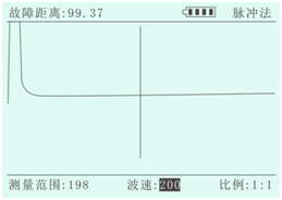 电缆故障测试仪波形打印界面