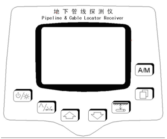 地下管线探测仪接收机面板图